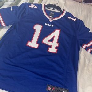 Nike Blue and Red Stefon Diggs Buffalo Bills Football Jersey